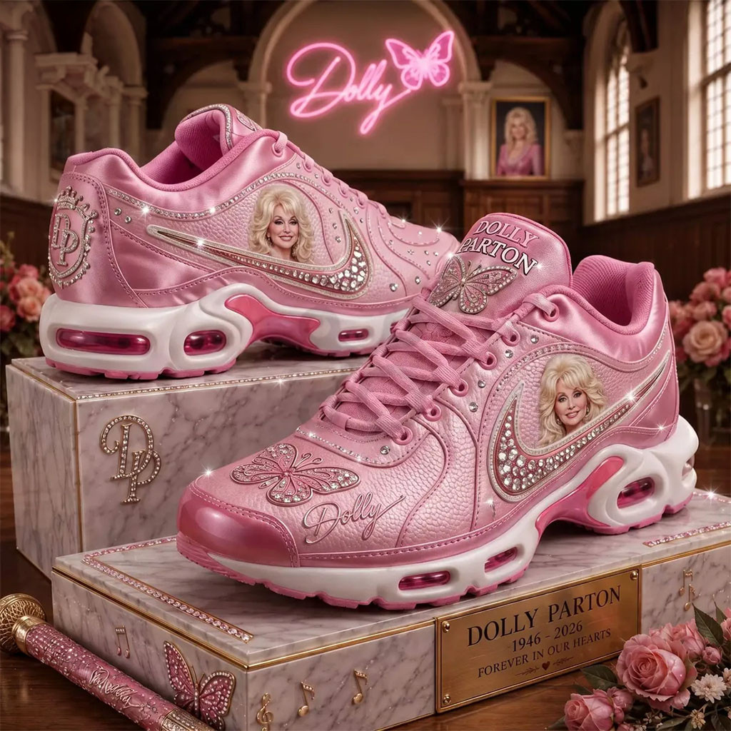 Dolly Parton Pink Shoes Sneakers Forever In Our Heart Dolly Parton Merch Gift For Music Fans