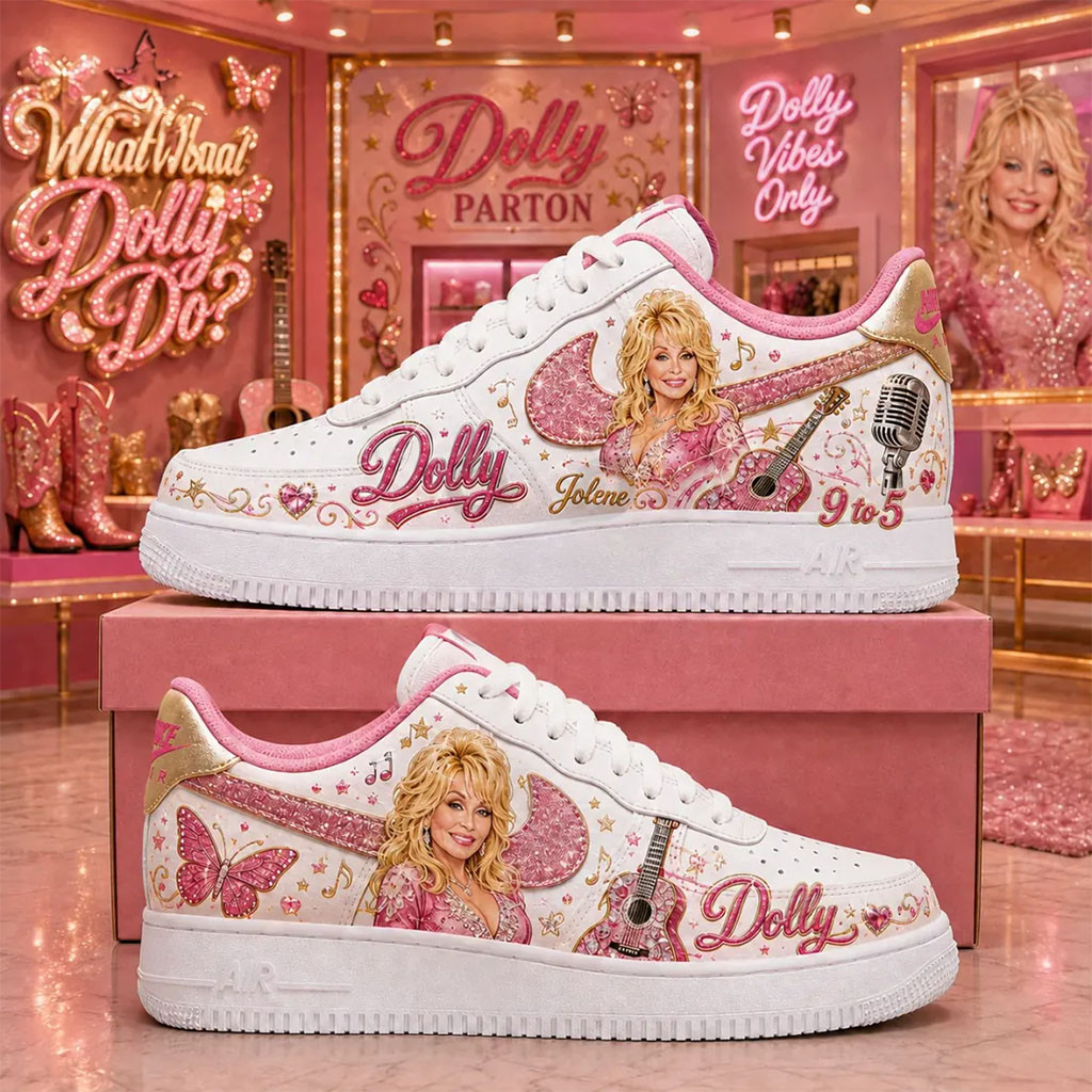 Dolly Parton Pink Sneakers 9 To 5 Jolene Shoes Dolly Parton Merch Memorial Gifts For Fans