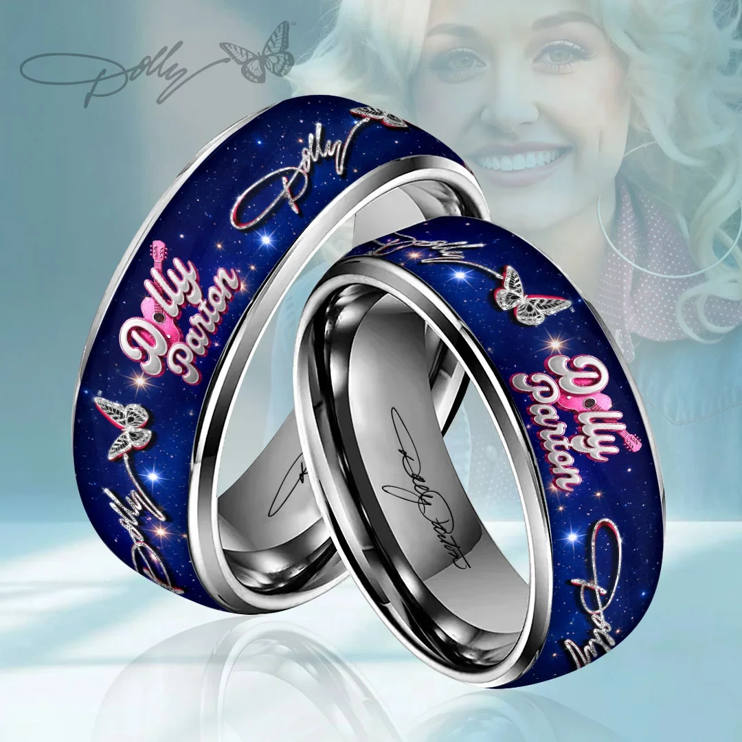 Dolly Parton Signature Butterfly Ring Country Music Jewelry Memorial Gift For Dolly Fans