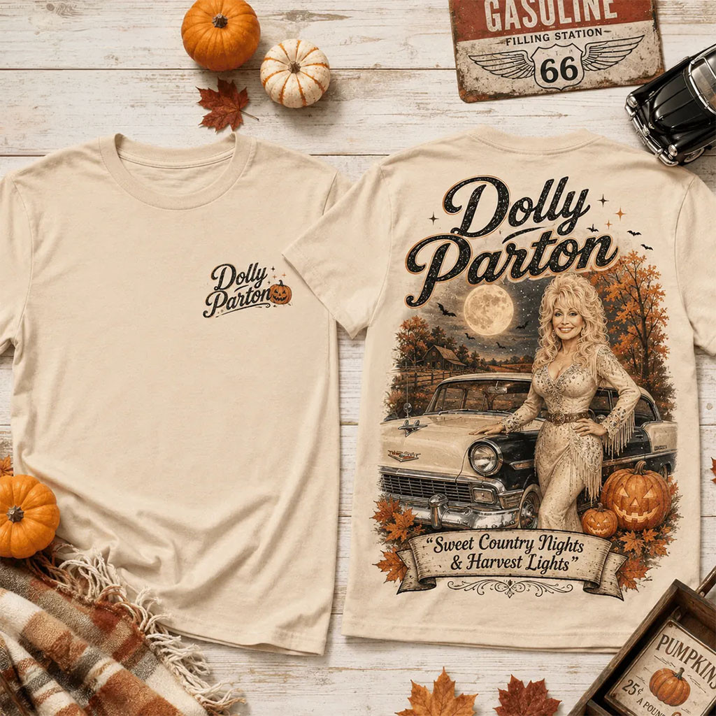 Dolly Parton Sweet Country Nights And Harvest Lights T-Shirt Dolly Parton Memorial Merch