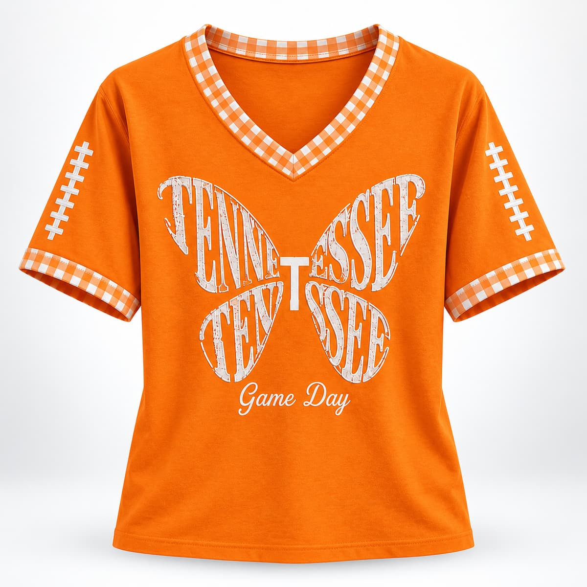 Dolly Parton Tennessee Football Game Day Butterfly V-Neck Shirt RIP Dolly Parton Merch