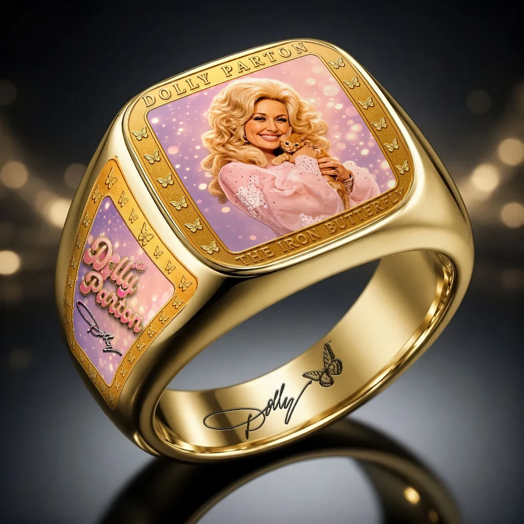 Dolly Parton The Iron Butterfly Gold Ring Country Music Jewelry Collectible Gift For Dolly