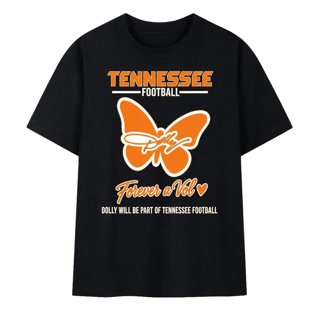 Dolly Parton X Tennessee Volunteers Football Merch Butterfly T-Shirt Gift For Dolly Parton Fans Dolly Parton X Tennessee Volunteers Football Merch Butterfly T-Shirt Gift For Dolly Parton Fans