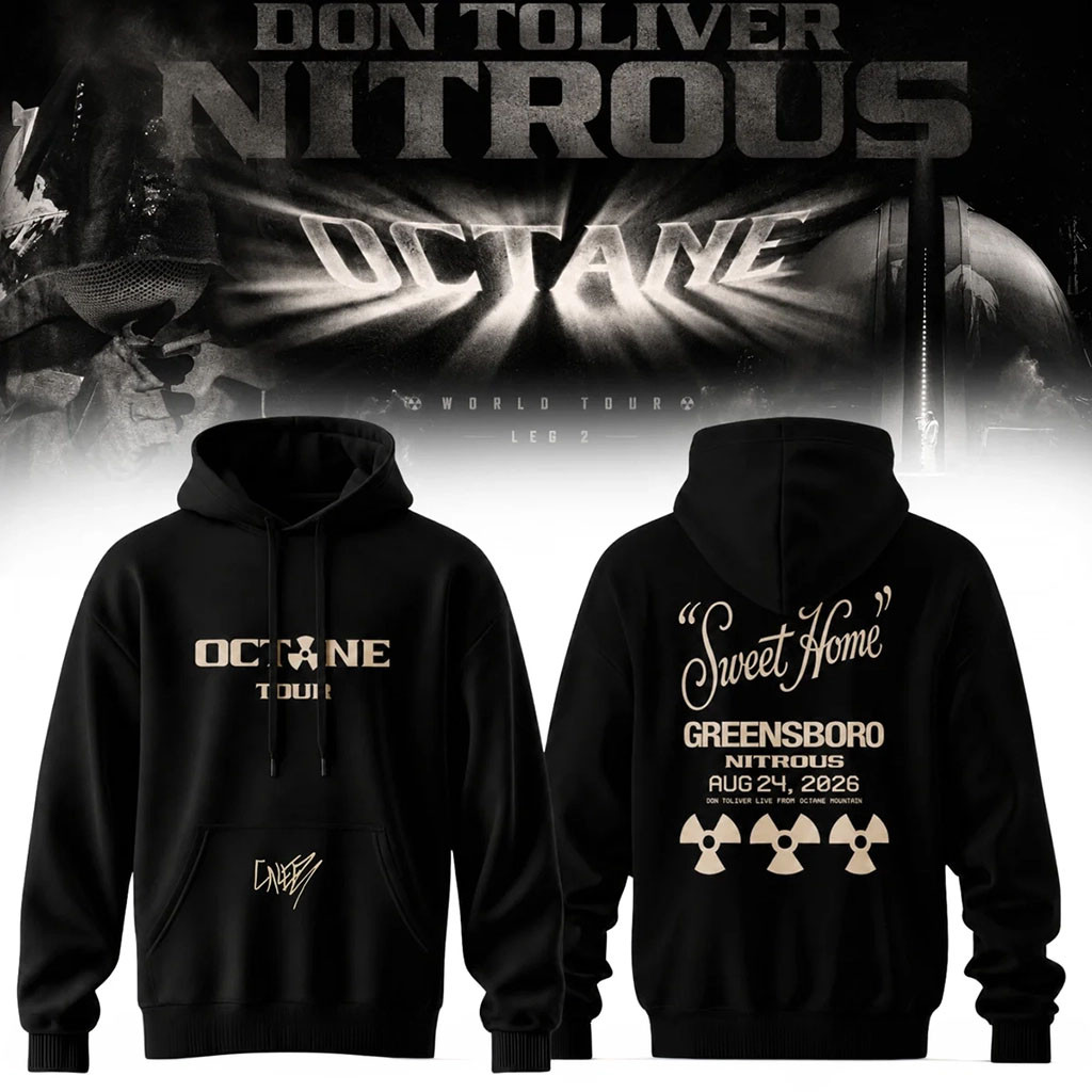 Don Toliver Merch Nitrous Octane World Tour Leg 2 Signature Hoodie Black Gifts For Music Lovers