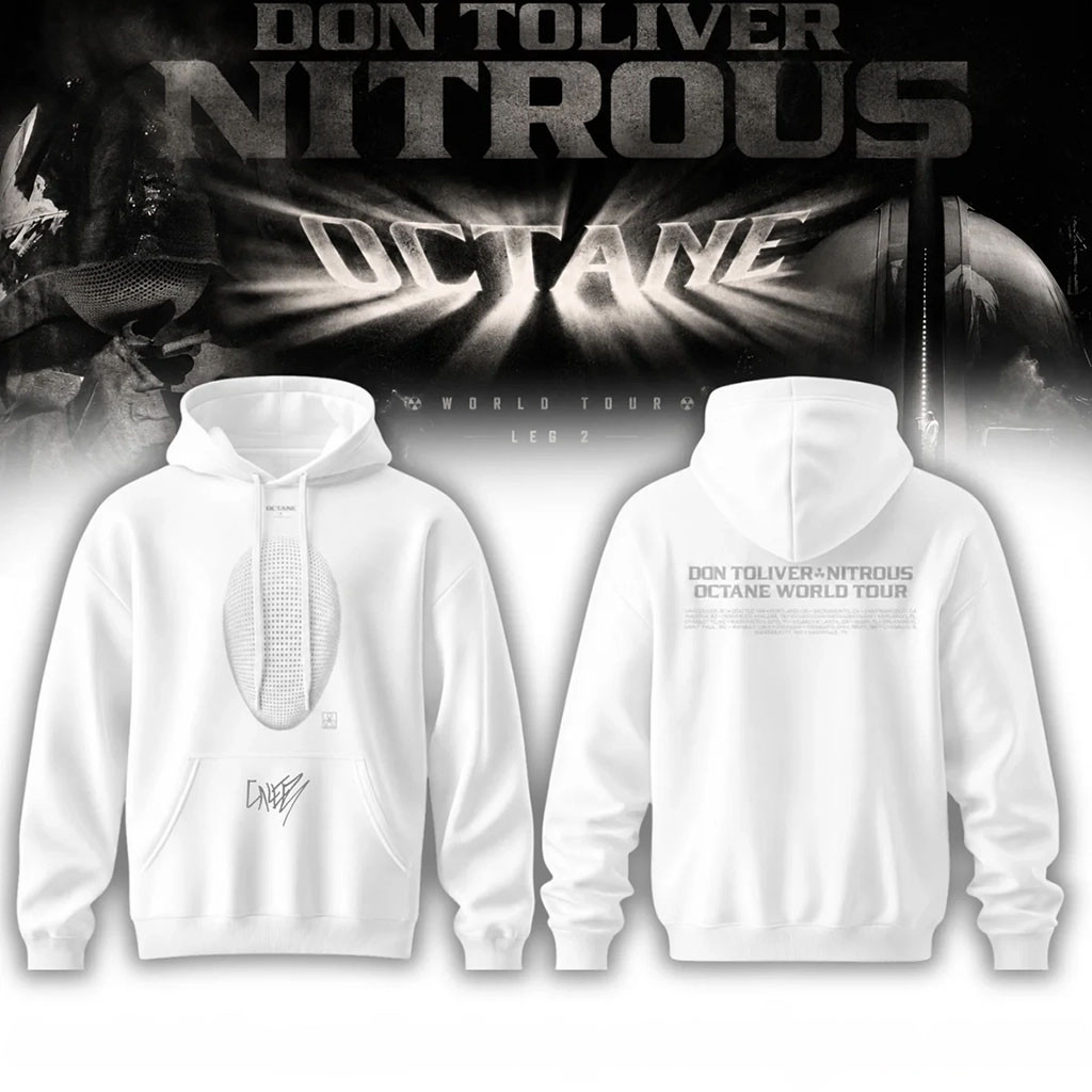 Don Toliver Merch Nitrous Octane World Tour Leg 2 Signature Hoodie White Gifts For Friends