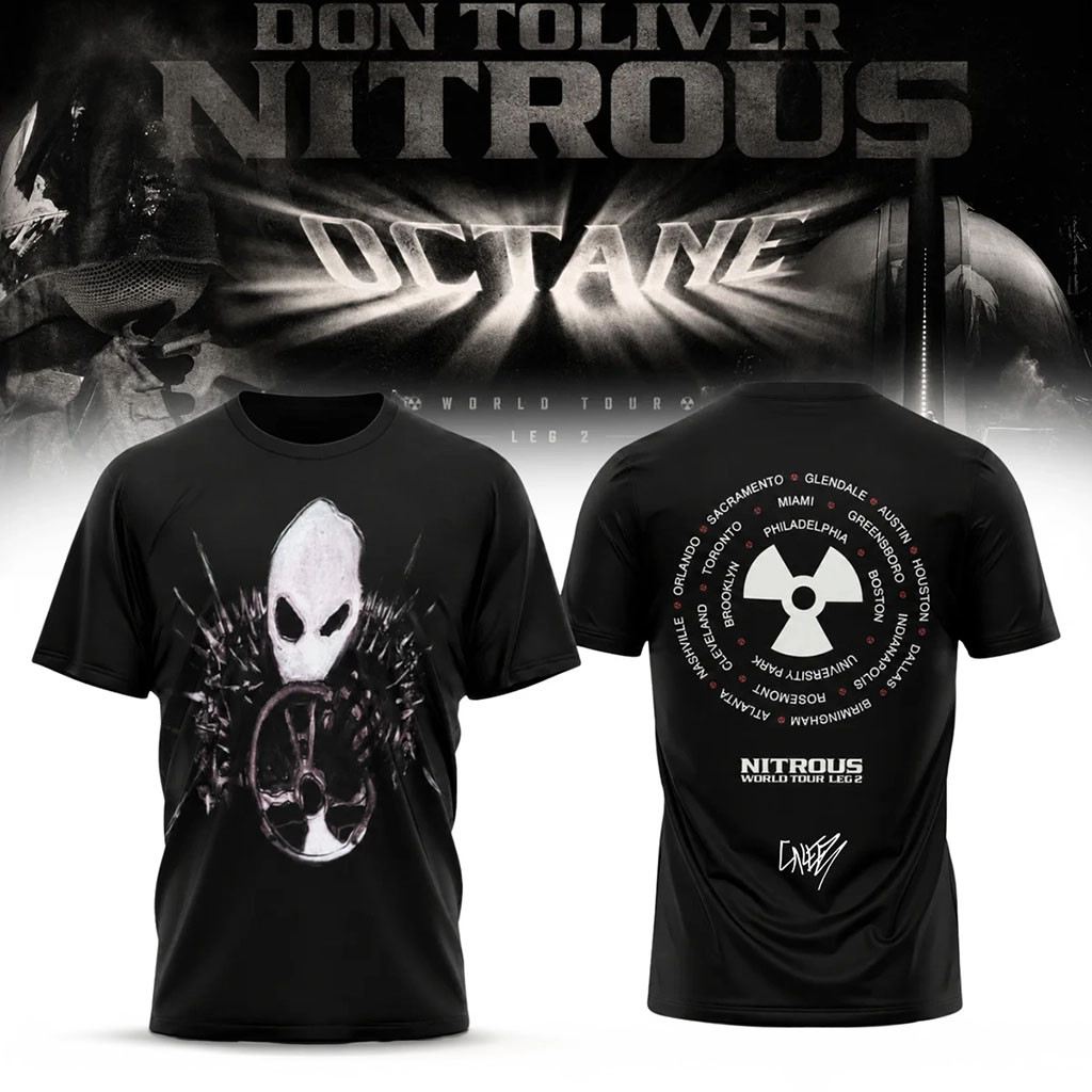 Don Toliver Merch Nitrous Octane World Tour Leg 2 Signature Shirt White Gifts For BFF