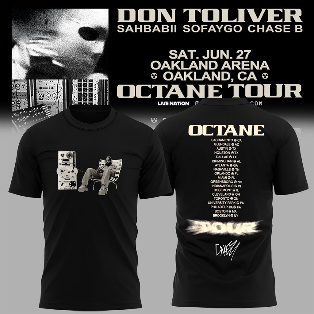Don Toliver Octane Tour 2026 T-Shirt Don Toliver Merch Gifts For Hip Hop Fans