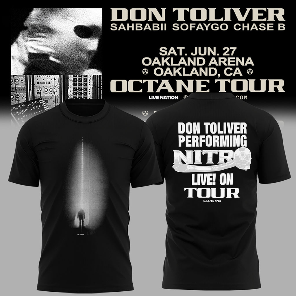 Don Toliver Octane Tour 2026 T-Shirt Performing Nitro Live On Tour Hip Hop Concert Shirt Gifts