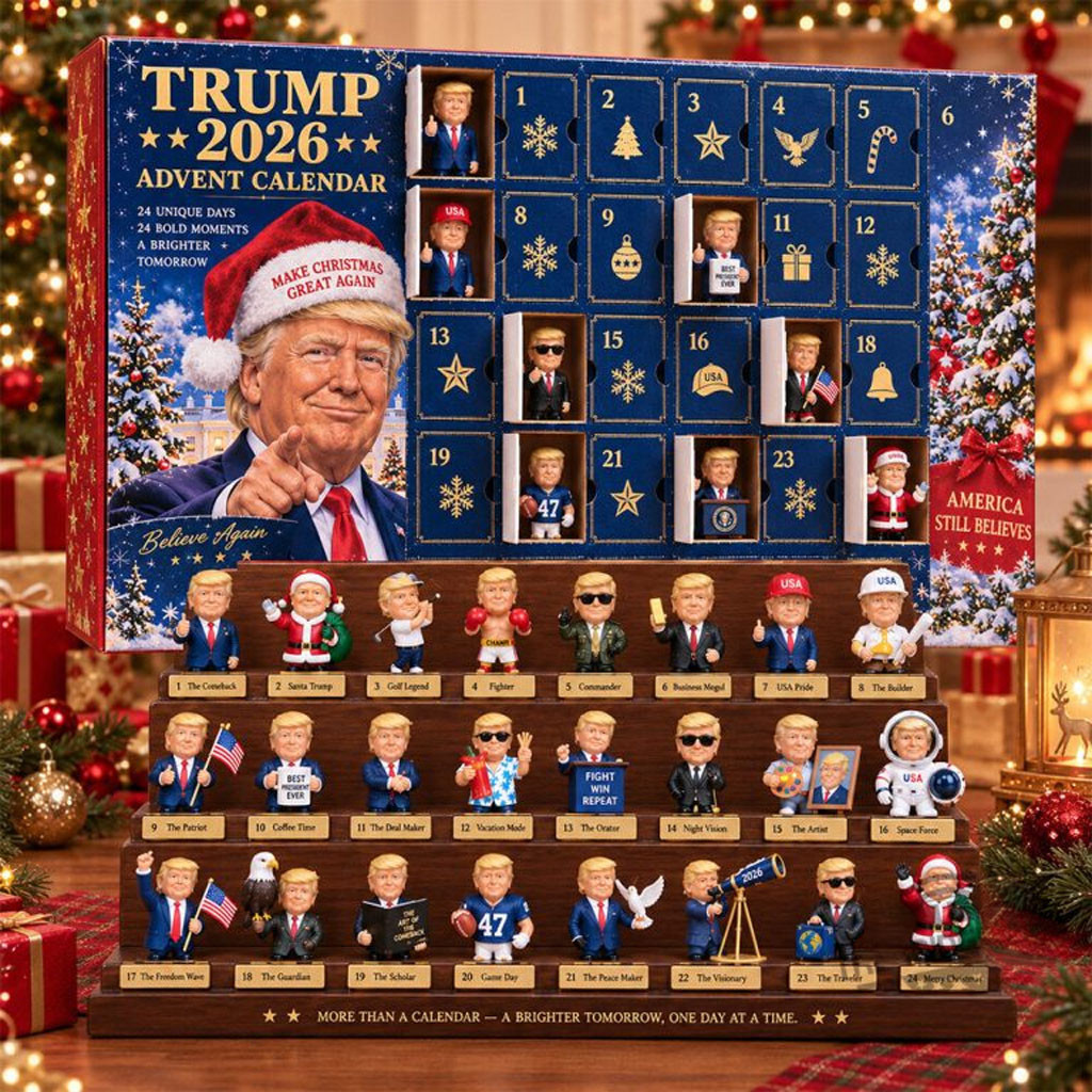 Donald Trump 2026 Advent Calendar Christmas Tree Decorations MAGA Merch Patriotic Gifts Donald Trump 2026 Advent Calendar Christmas Tree Decorations MAGA Merch Patriotic Gifts