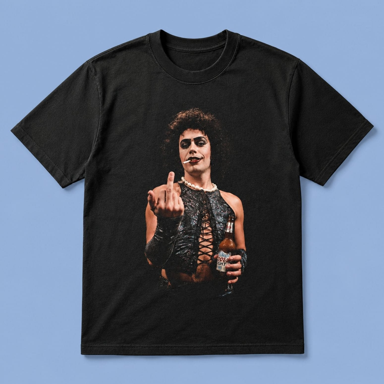 Dr Frank-N-Furter Middle Finger Shirt RIP Tim Curry Memorial Merch Gift For Fans