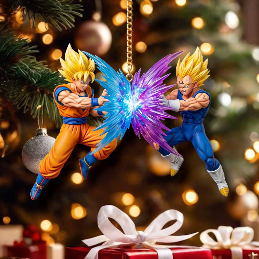 Dragon Ball Battles 1986-2026 40th Anniversary Christmas Ornament Dragon Ball Merch Xmas Decor