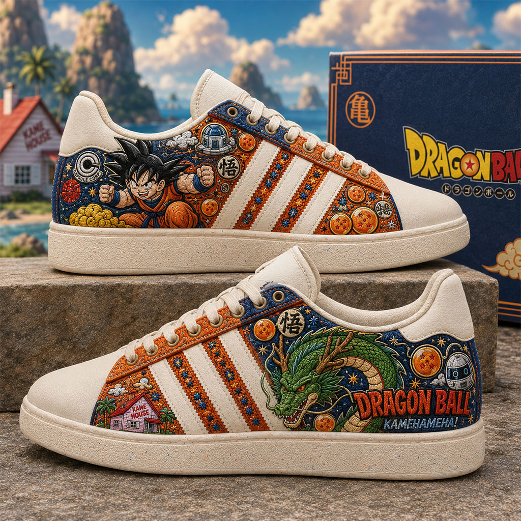 Dragon Ball Kamehameha Shoes Son Goku Anime Sneakers Dragon Ball Merch Gift For Son