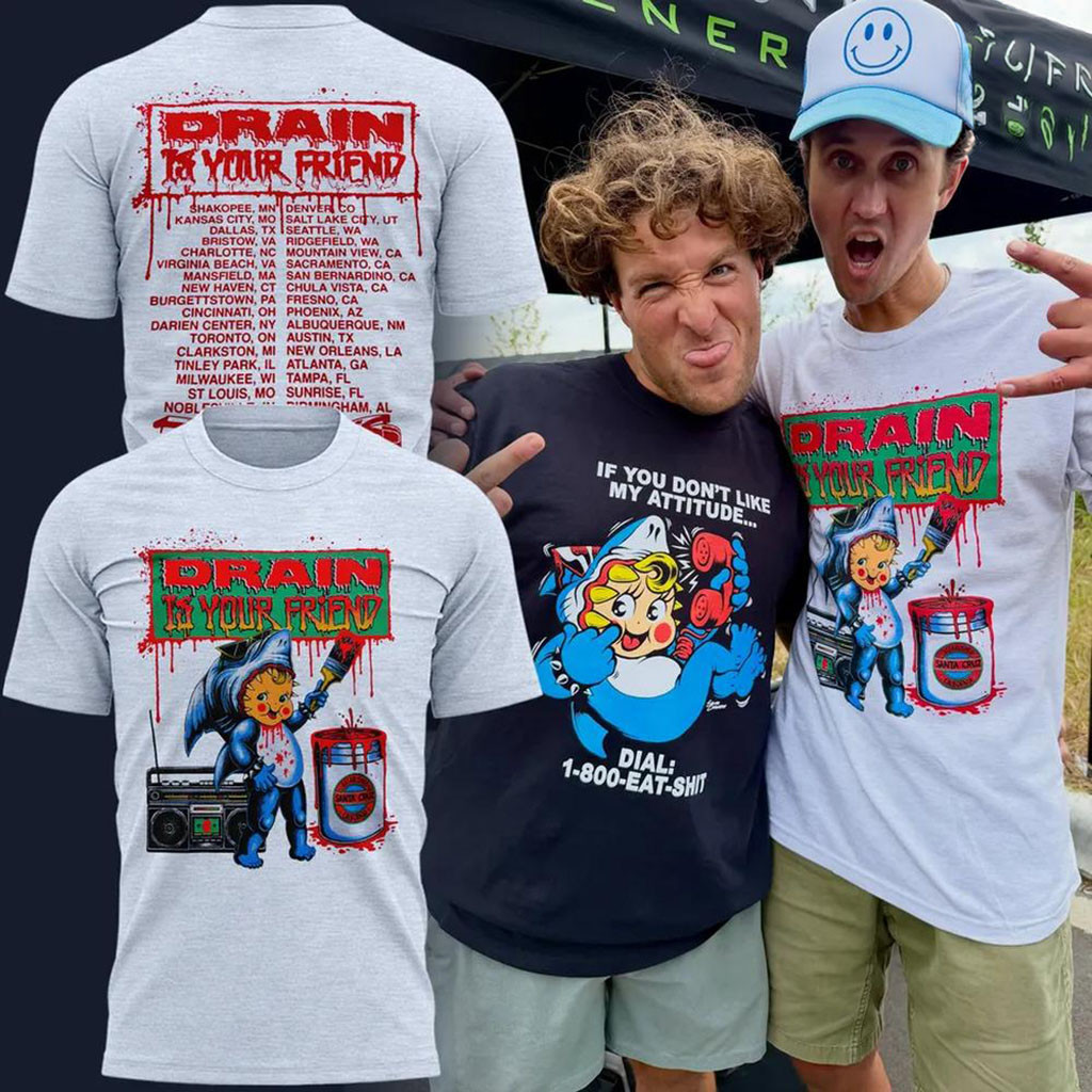 Drain Hardcore Band Grey Day Tour Concert 2026 Graphic T-Shirt Drain Band Merch Gifts For Fans