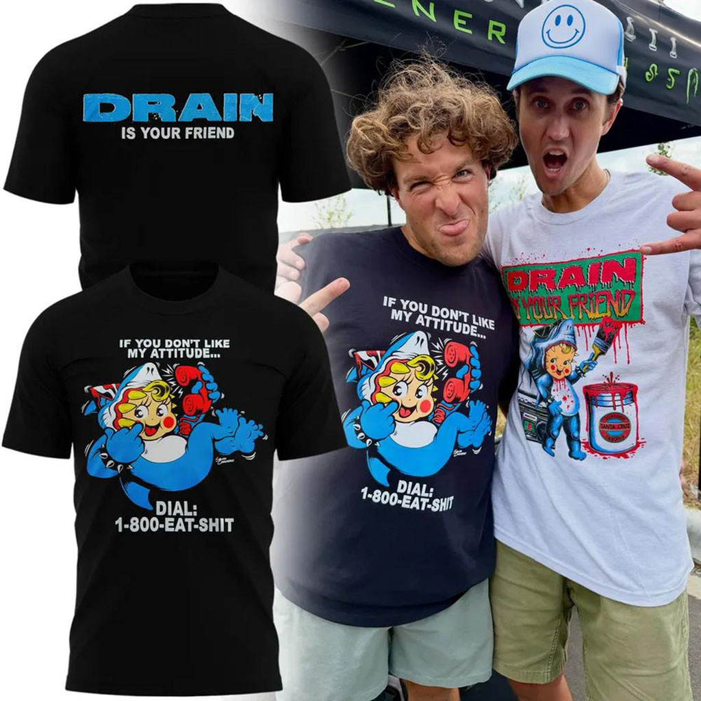 Drain Hardcore Band Grey Day Tour Concert 2026 T-Shirt Drain Is Your Friend Merch Fan Gifts