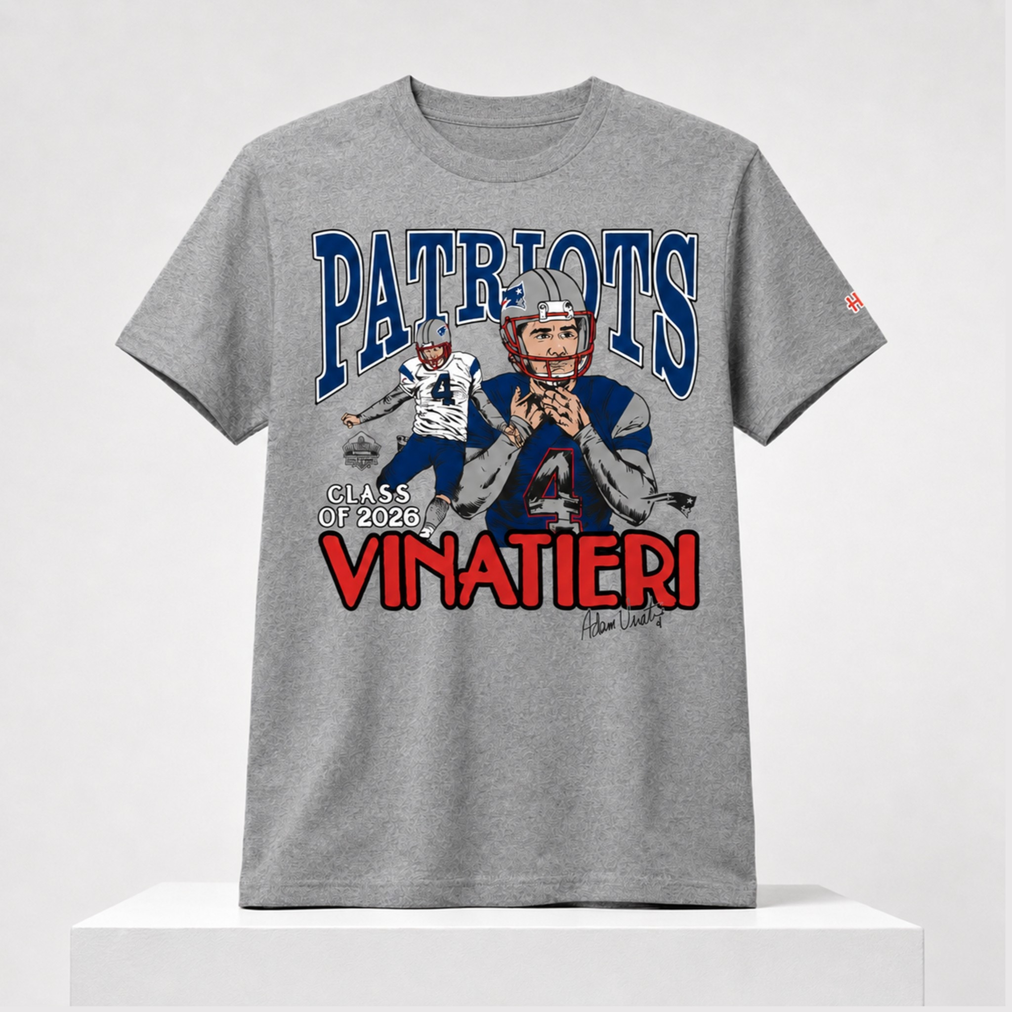 Drake Maye Adam Vinatieri Patriots Class Of 2026 Shirt