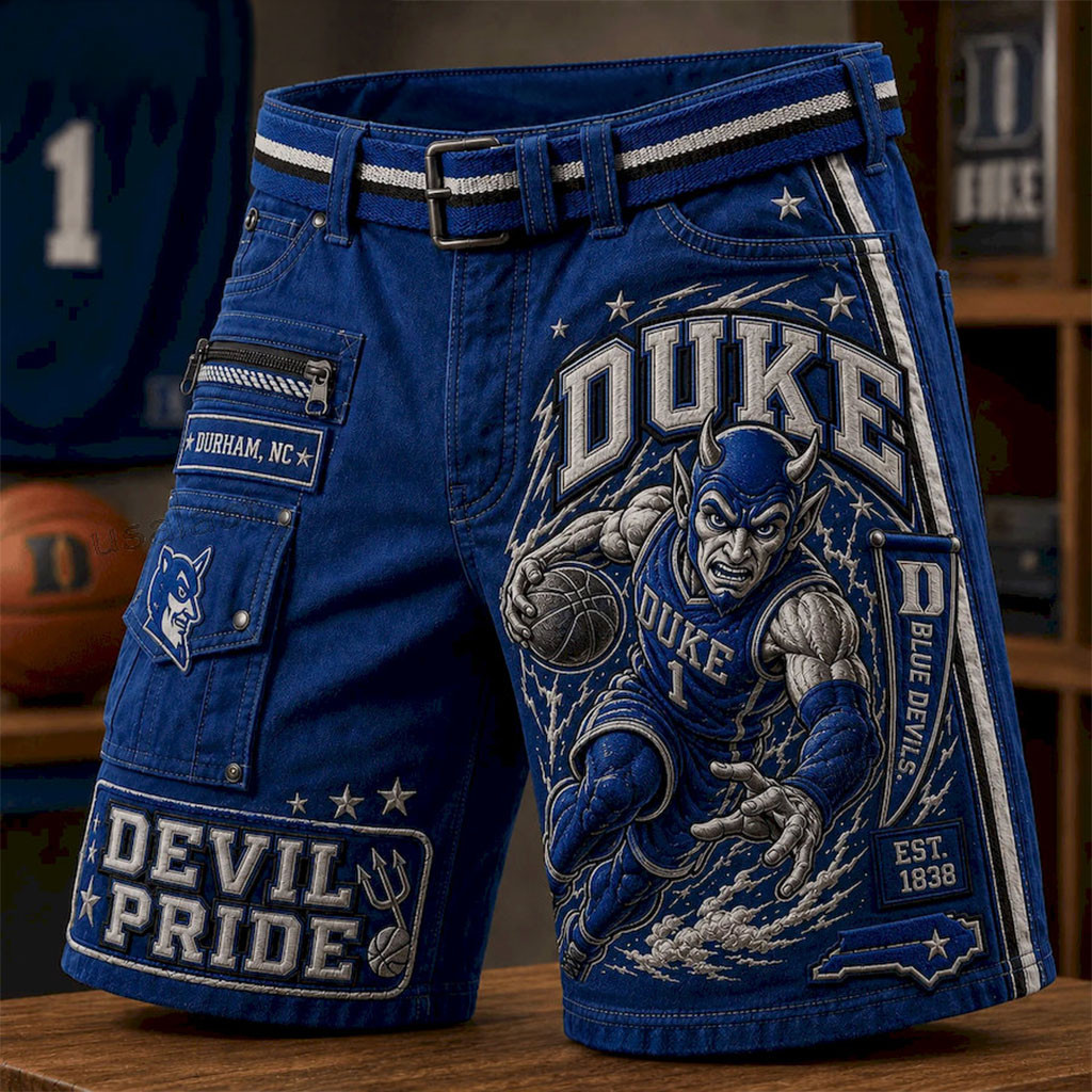 Duke Blue Devils Devil Pride Men Shorts Duke Blue Devils Merch Gift For Basketball Fans
