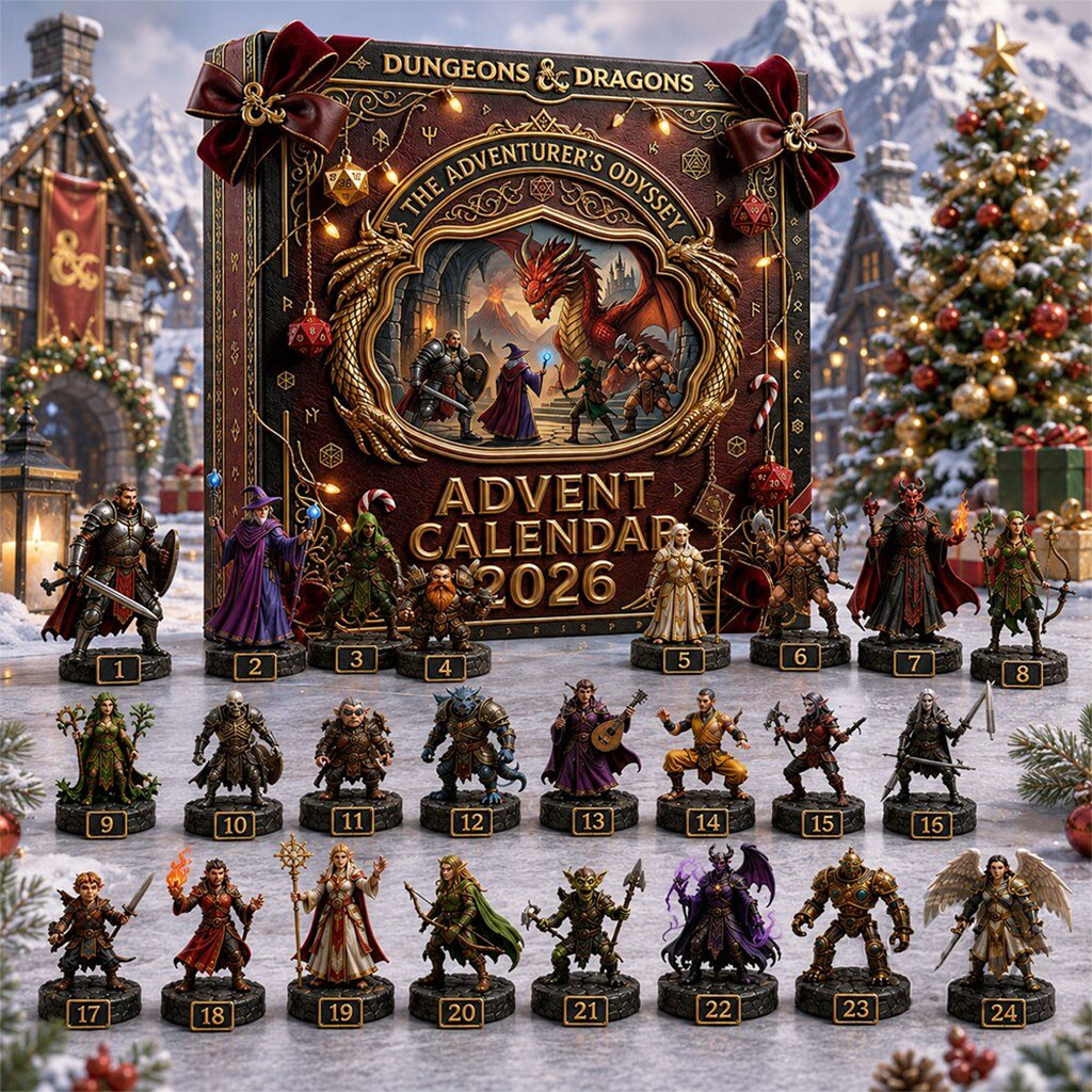 Dungeons And Dragons The Adventurer's Odyssey Advent Calendar 2026 DnD Merch Christmas Gifts Dungeons And Dragons The Adventurer's Odyssey Advent Calendar 2026 DnD Merch Christmas Gifts