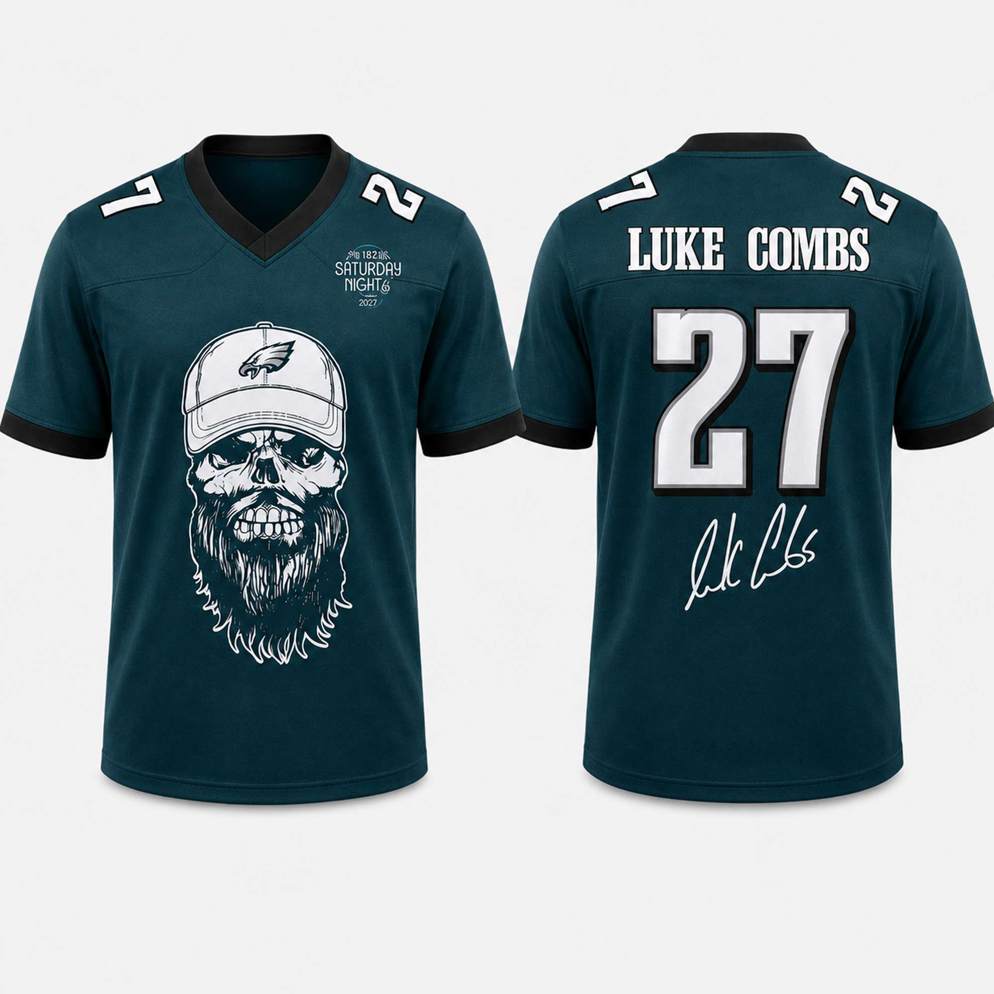 Eagles x Luke Combs My Kinda Saturday Night Tour 2027 Jersey Philadelphia Eagles Merch Fan Gifts Eagles x Luke Combs My Kinda Saturday Night Tour 2027 Jersey Philadelphia Eagles Merch Fan Gifts