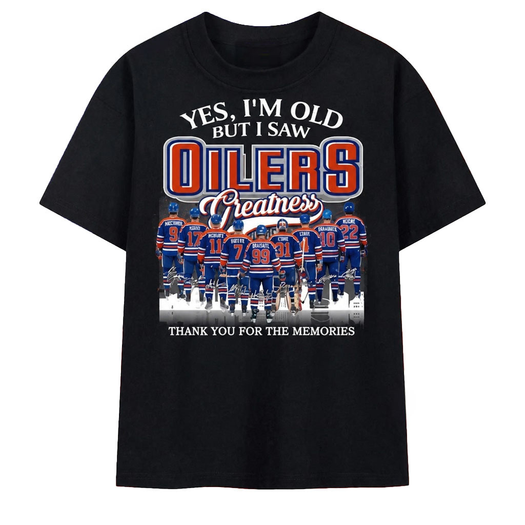 Edmonton Oilers Legends Greatness Vintage T-Shirt Edmonton Oilers Merch Gift For Hockey Fans