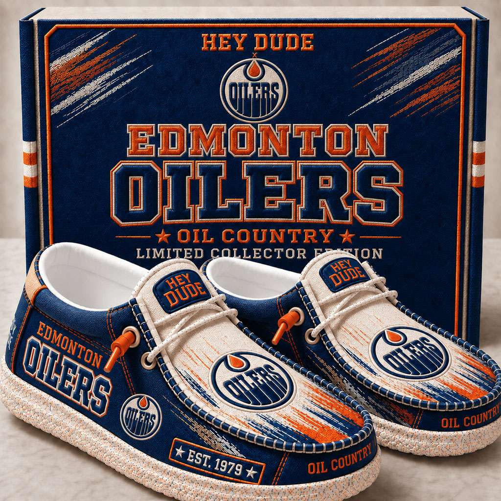Edmonton Oilers Merch Est 1979 Oil Country Slip-On Loafers Gift Ideas For Hockey Fans