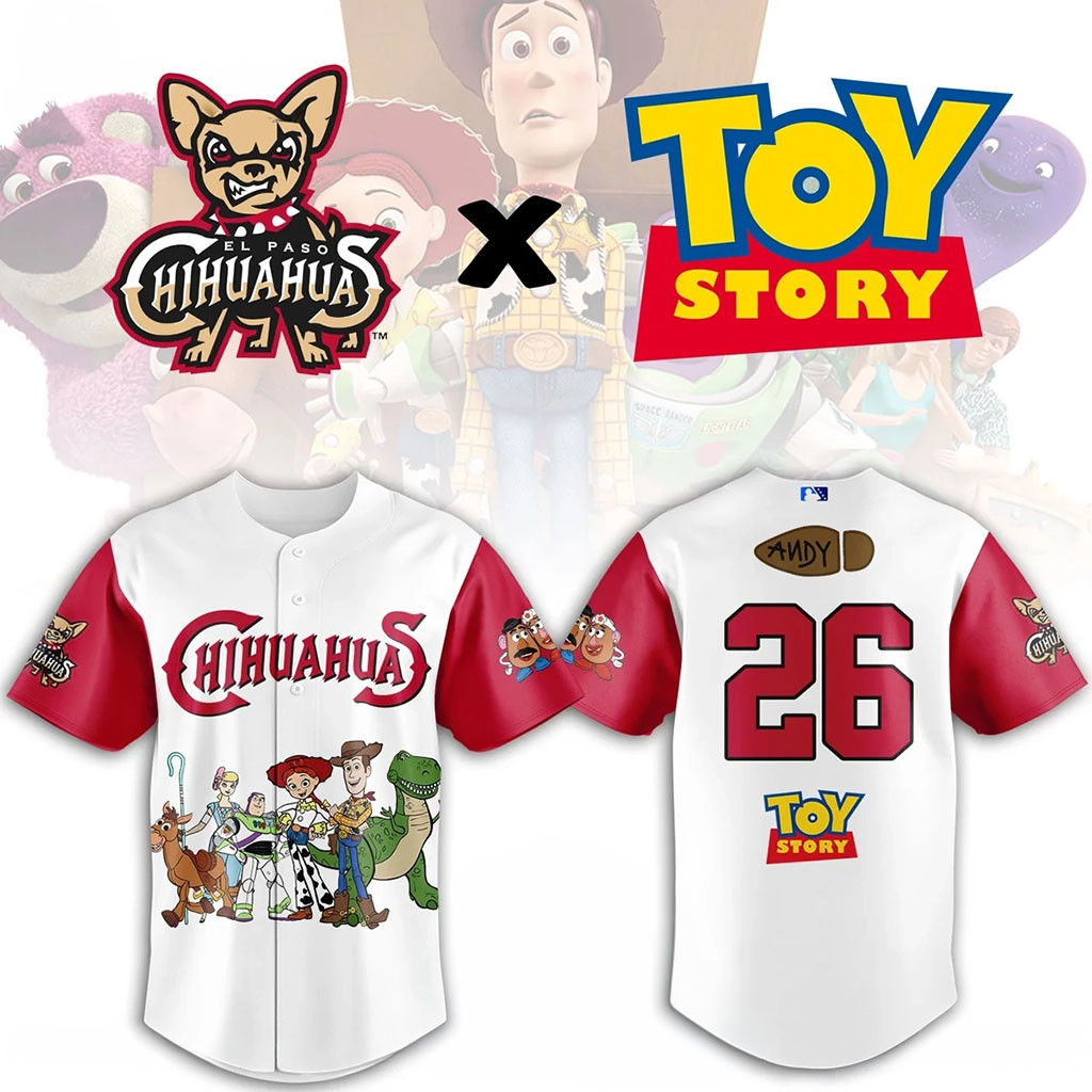El Paso Chihuahuas Toy Story Baseball Jersey Chihuahuas Merch Gifts For Baseball Lovers