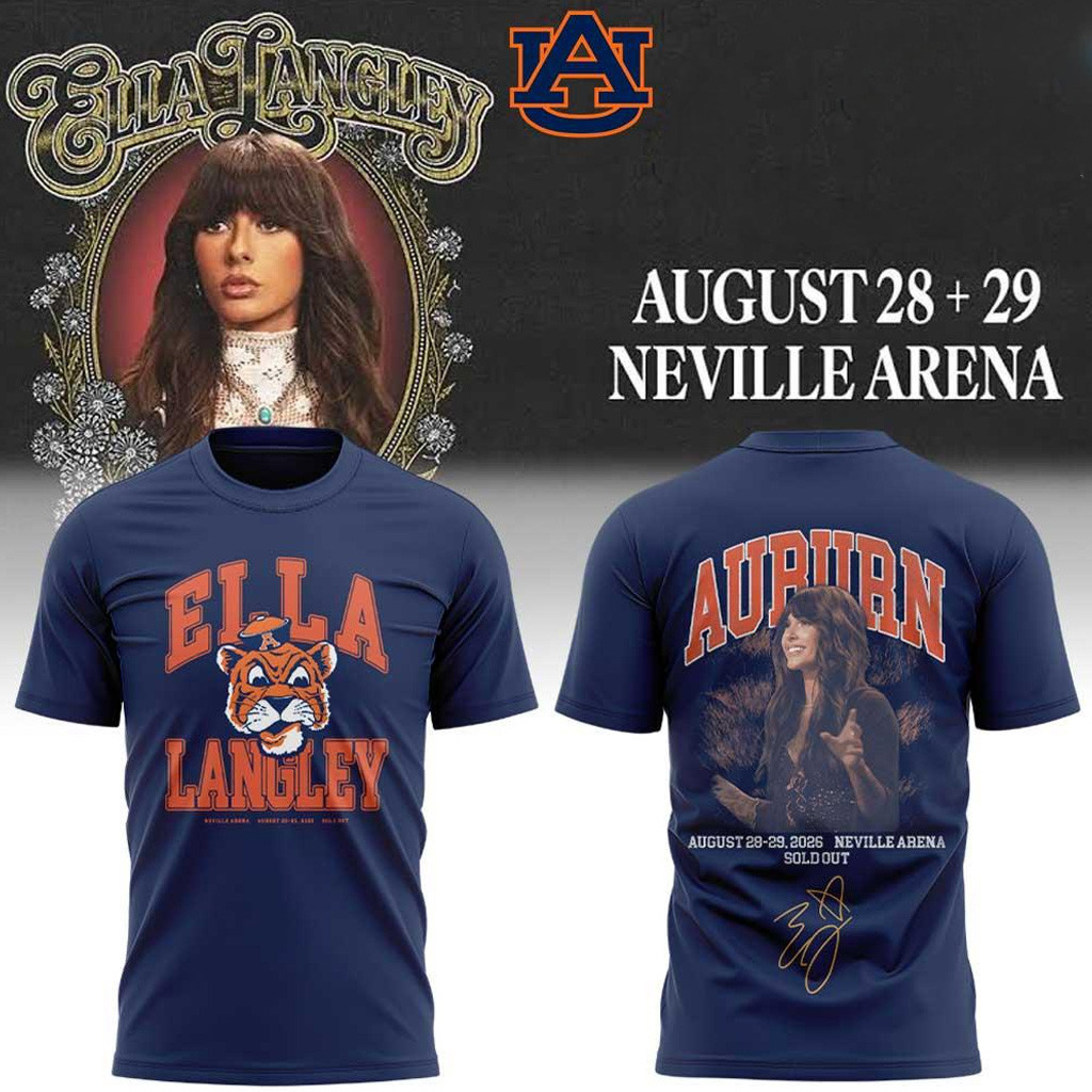 Ella Langley Auburn Merch Ella Langley Dandelion Tour 2026 Auburn Tigers T-Shirt Music Fan Gift