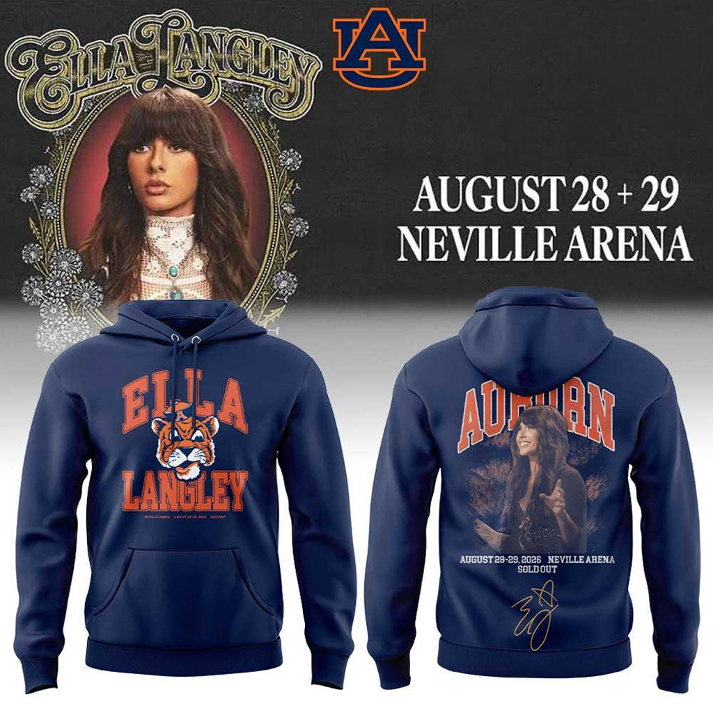 Ella Langley Dandelion Tour 2026 Auburn Tigers Hoodie Ella Langley Auburn Merch Fan Gifts