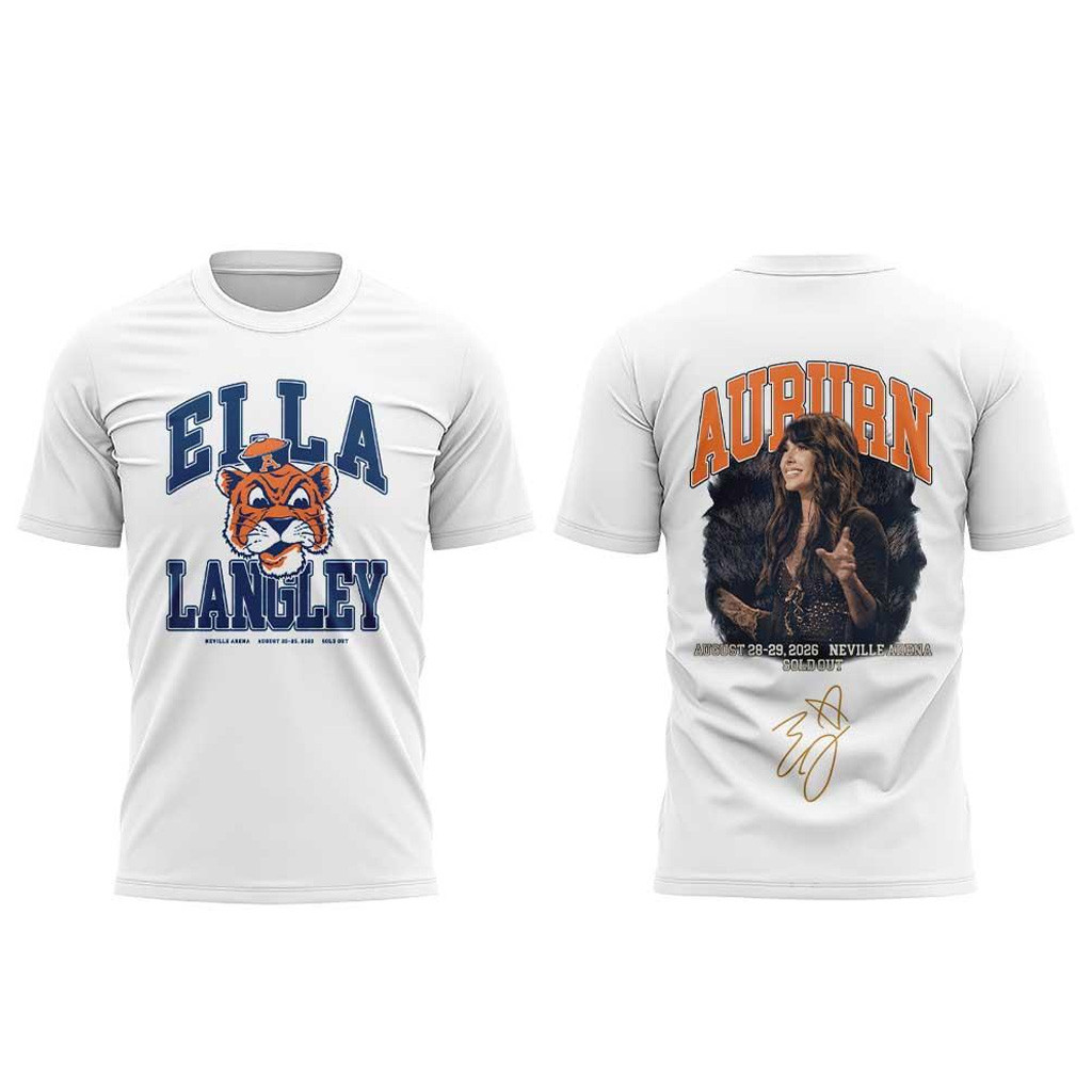 Ella Langley Dandelion Tour 2026 Auburn Tigers T-Shirt Ella Langley Concert Merch Fan Gifts
