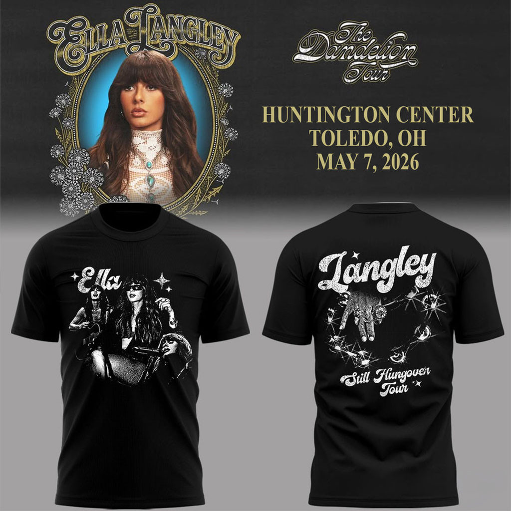 Ella Langley Dandelion Tour 2026 Concert Dates Stage T-Shirt Ella Langley Merch Fan Gifts