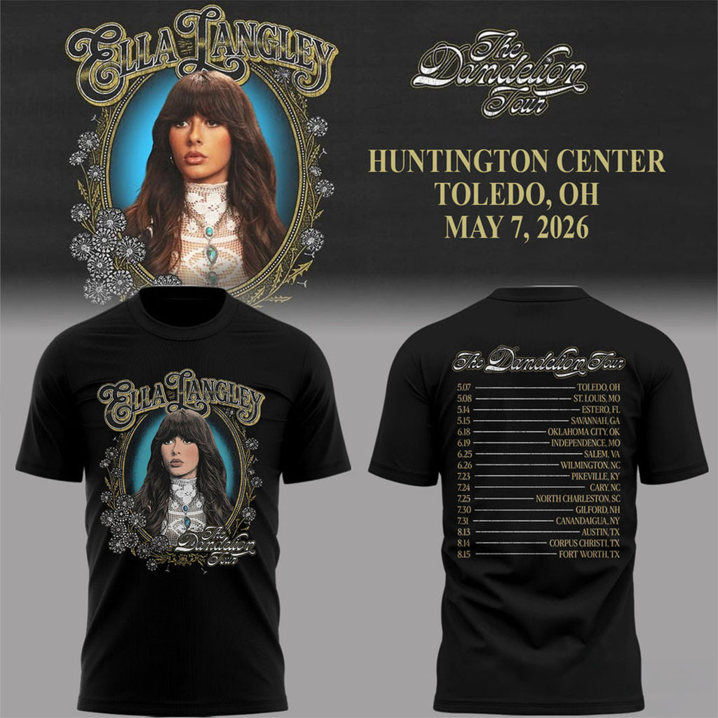Ella Langley Dandelion Tour 2026 Concert Dates Stage T-Shirt Ella Langley Merch Gift For Fan