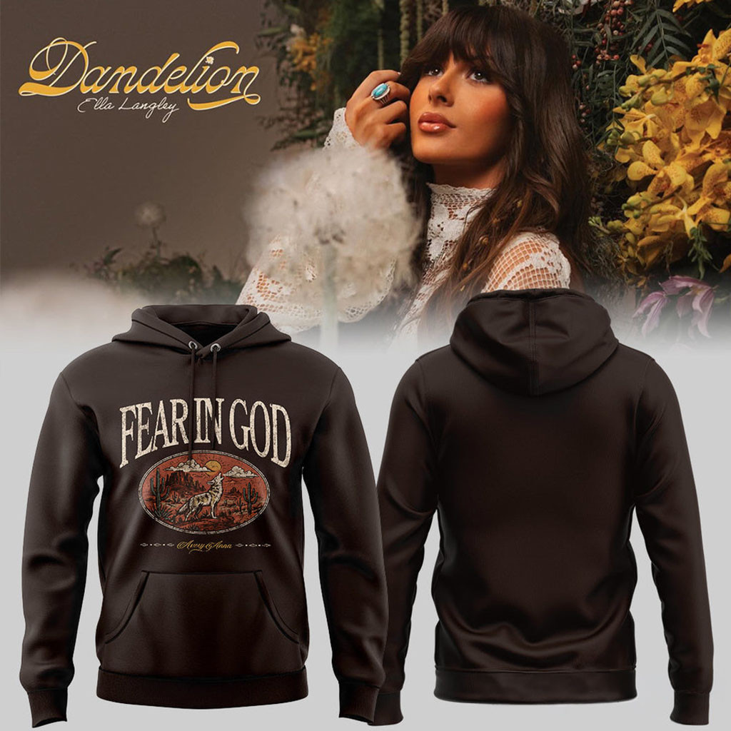 Ella Langley Dandelion Tour Avery Anna Fear In God Coyote Hoodie Ella Langley Merch Fan Gifts
