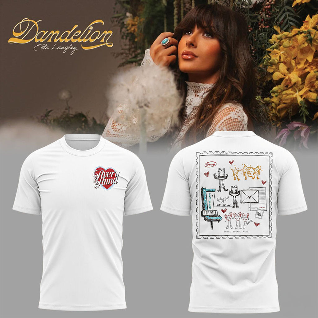 Ella Langley Dandelion Tour Vintage Portrait Artwork Frame T-Shirt Ella Langley Merch Fan Gear