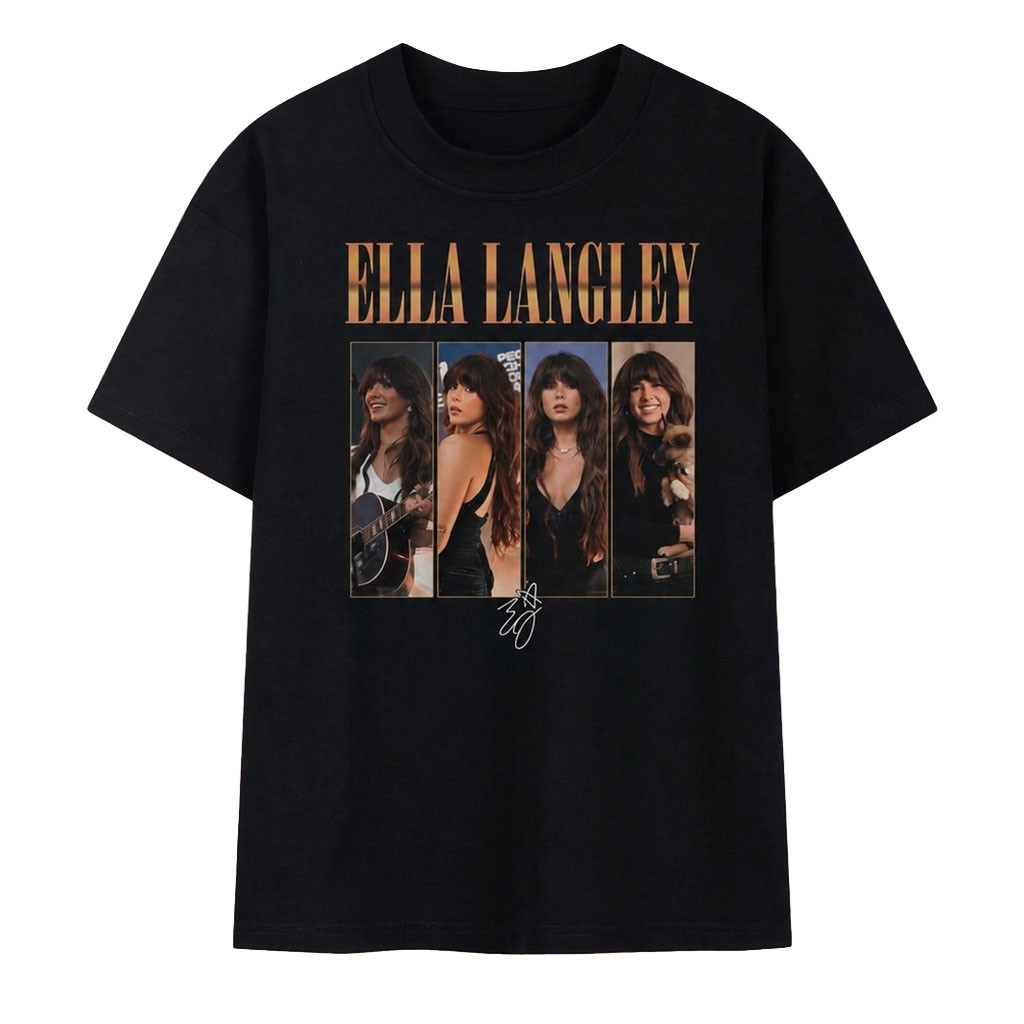 Ella Langley Photo Strip Country Singer Graphic T-Shirt Ella Langley Merch Fans Gifts
