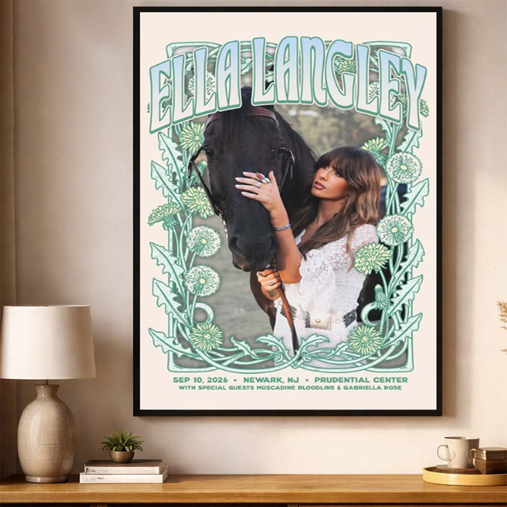 Ella Langley The Dandelion Tour 2026 Poster Ella Langley Merch Music Lover Gifts For Her