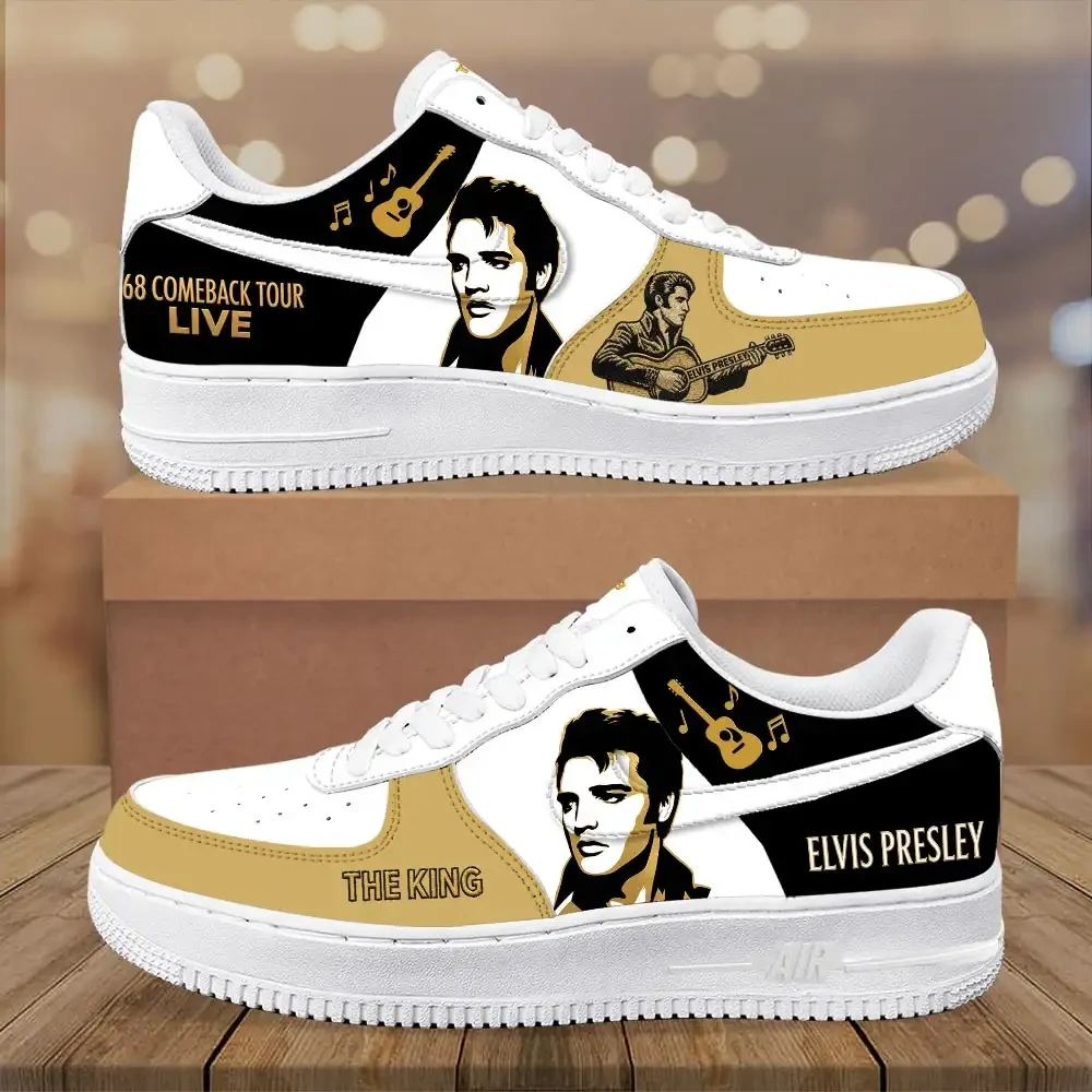 Elvis Presley 68 Comeback Tour Live Shoes The King Sneakers Elvis Presley Merch Music Fan Gifts