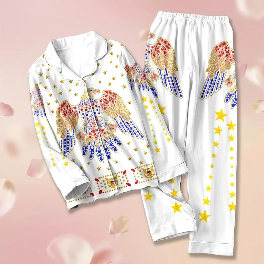 Elvis Presley American Eagle Pajama Set Elvis Presley Merch Present For Music Lovers