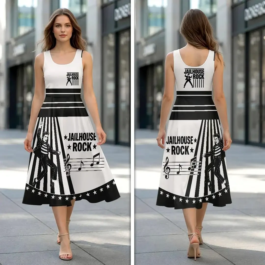 Elvis Presley Jailhouse Rock Dress Elvis Presley Merch Music Lover Gifts For Her Elvis Presley Jailhouse Rock Dress Elvis Presley Merch Music Lover Gifts For Her