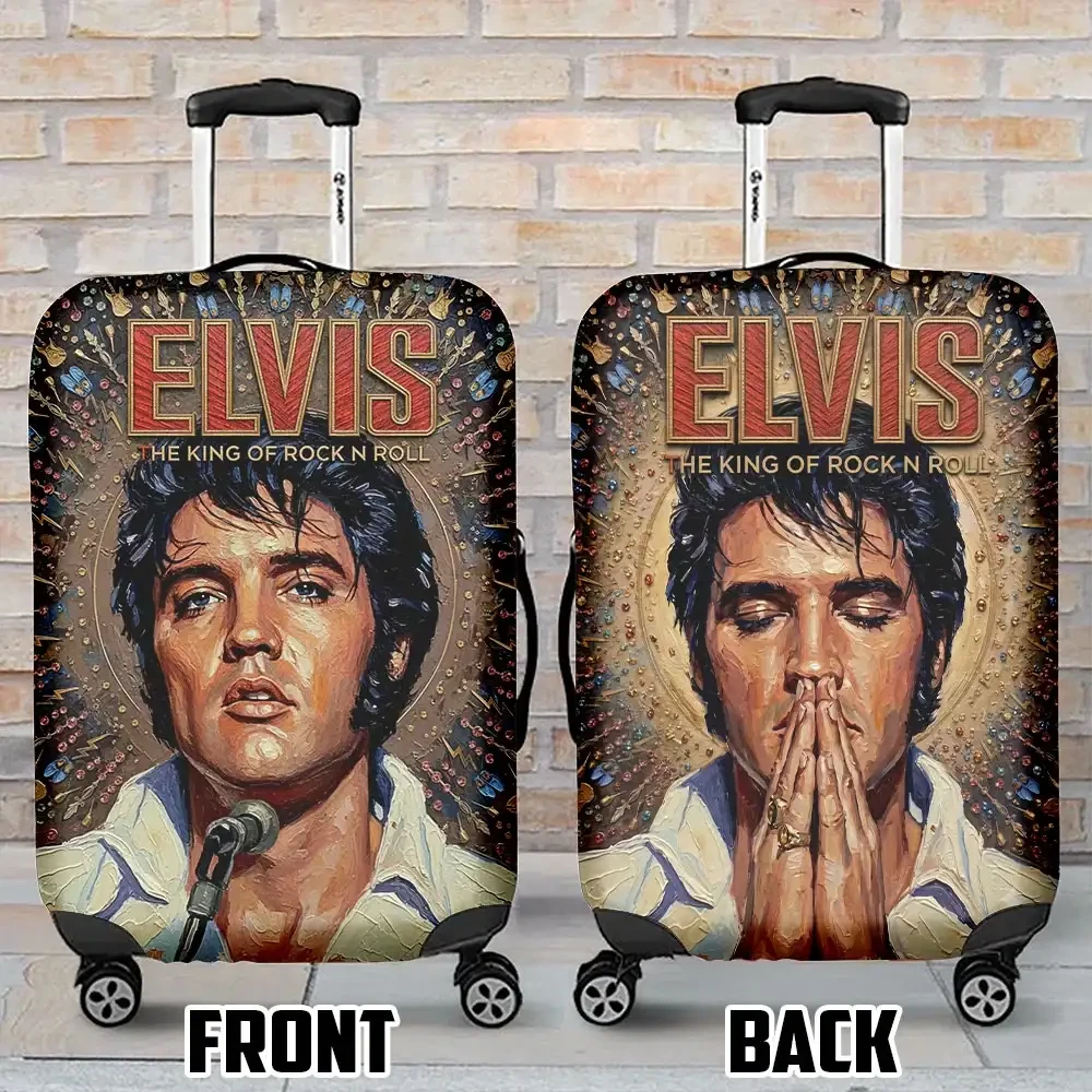 Elvis Presley Merch The King Of Rock n Roll Luggage Cover Gifts For Elvis Presley Fan Elvis Presley Merch The King Of Rock n Roll Luggage Cover Gifts For Elvis Presley Fan