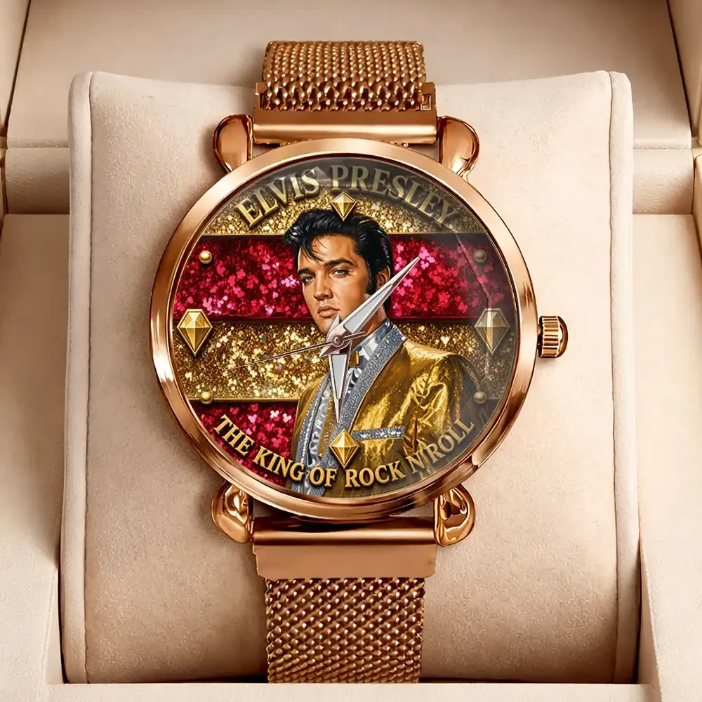 Elvis Presley Tribute Mesh Watch The King Of Rock And Roll Elvis Presley Merch Gifts For Sister