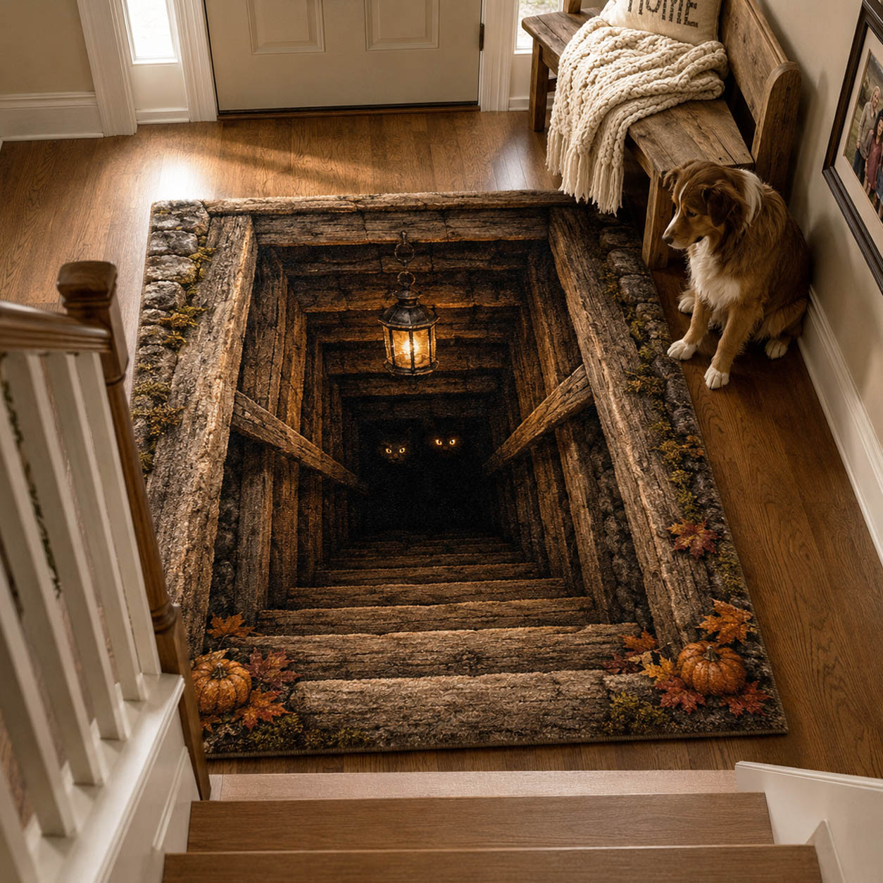 Endless Fall Area Rug Jack O Lantern Decoration Good Gifts For Halloween