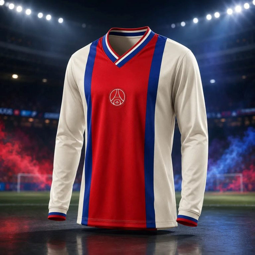 Energy PSG V-Neck Jersey Paris Saint-Germain Football Shirt Soccer Fan Apparel Him Gifts