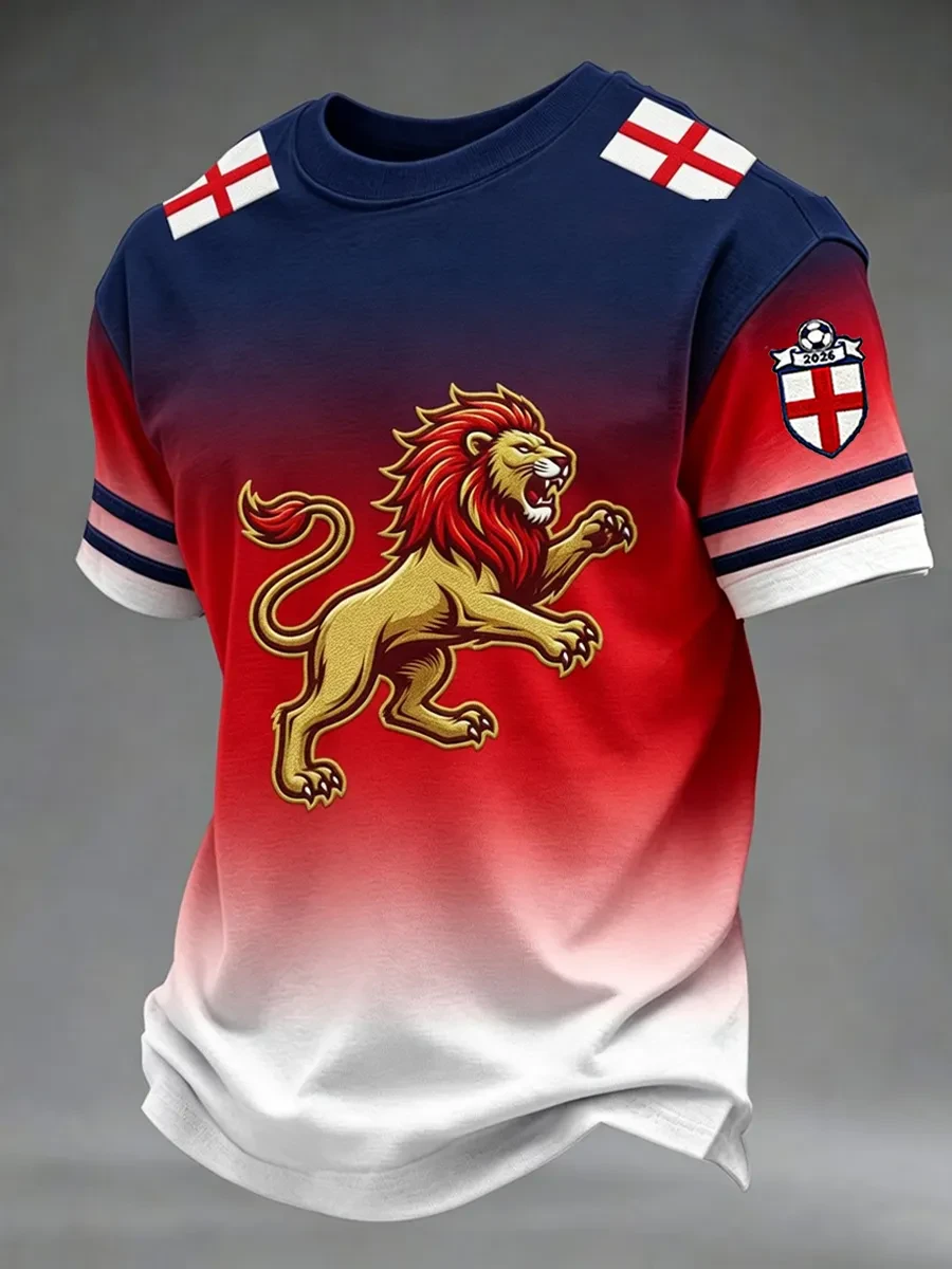 England Football Merch Three Lions T-Shirt 2026 Game Day Soccer Shirt Gifts for England Fans