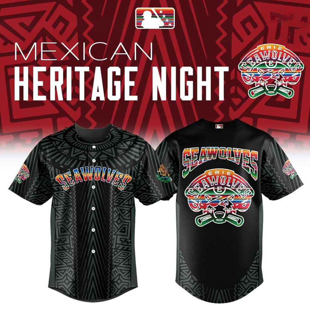 Erie SeaWolves X Mexican Heritage Night 2026 Baseball Jersey Erie SeaWolves Merch Fan Gifts Erie SeaWolves X Mexican Heritage Night 2026 Baseball Jersey Erie SeaWolves Merch Fan Gifts