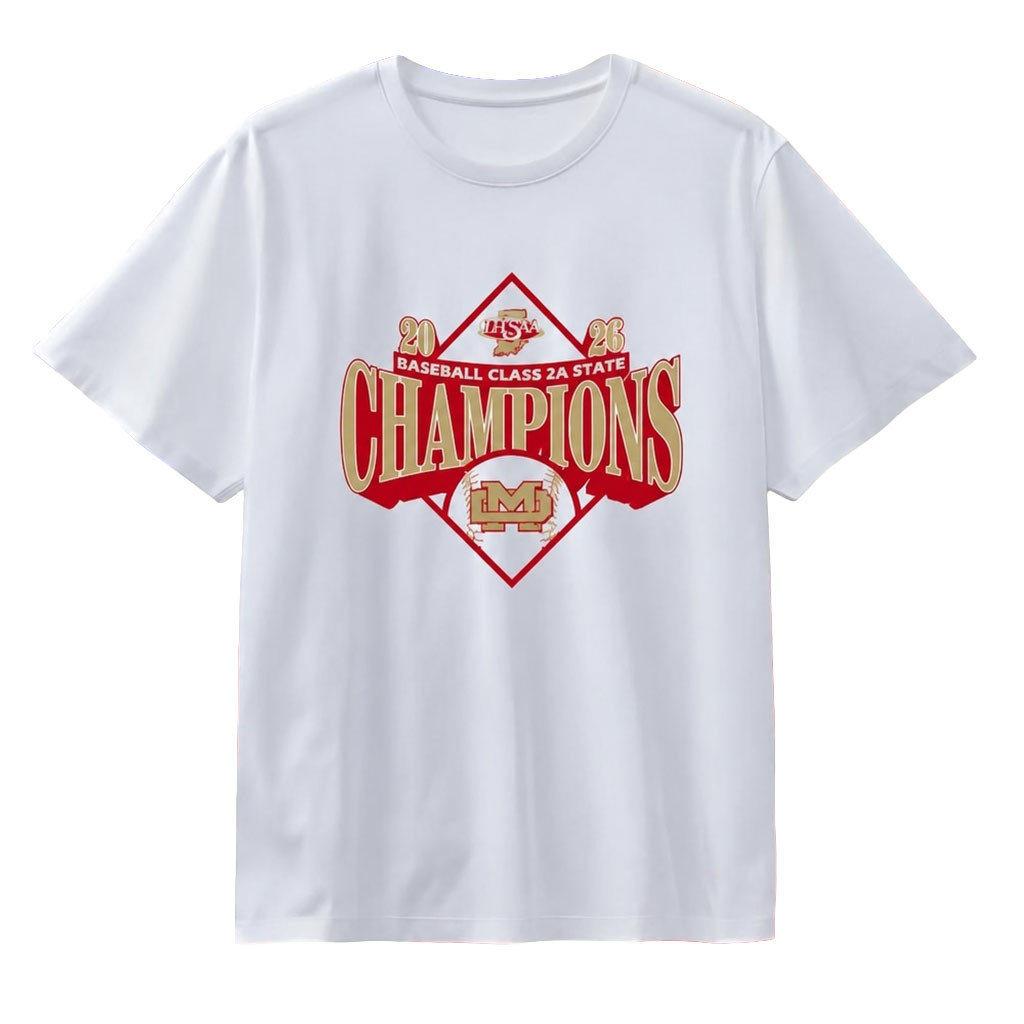 Evansville Mater Dei Wildcats Merch IHSAA Baseball State Champions 2A 2026 T-Shirt Fan Gifts