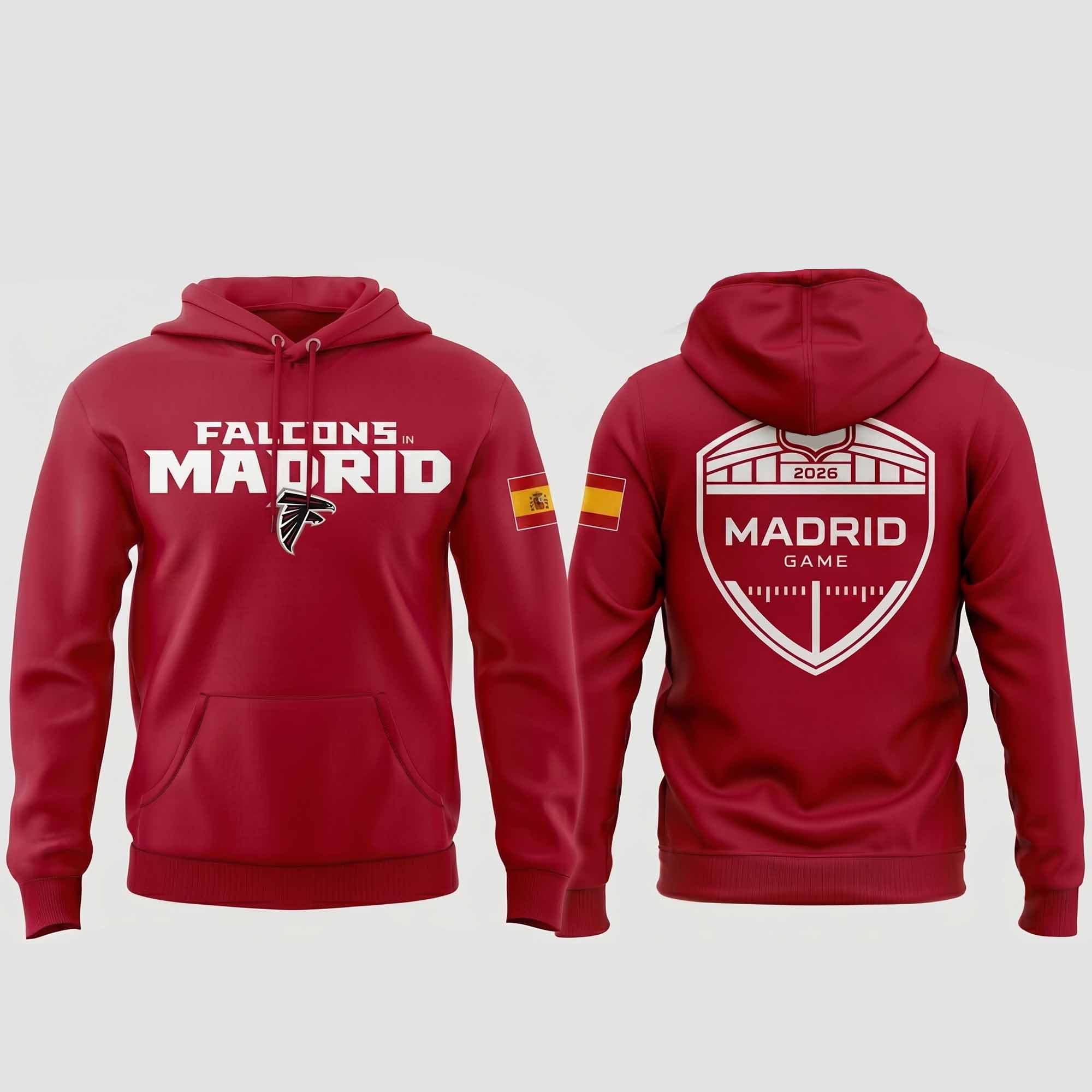 Falcons Madrid Game Hoodie, T shirt Falcons Madrid Game Hoodie, T shirt
