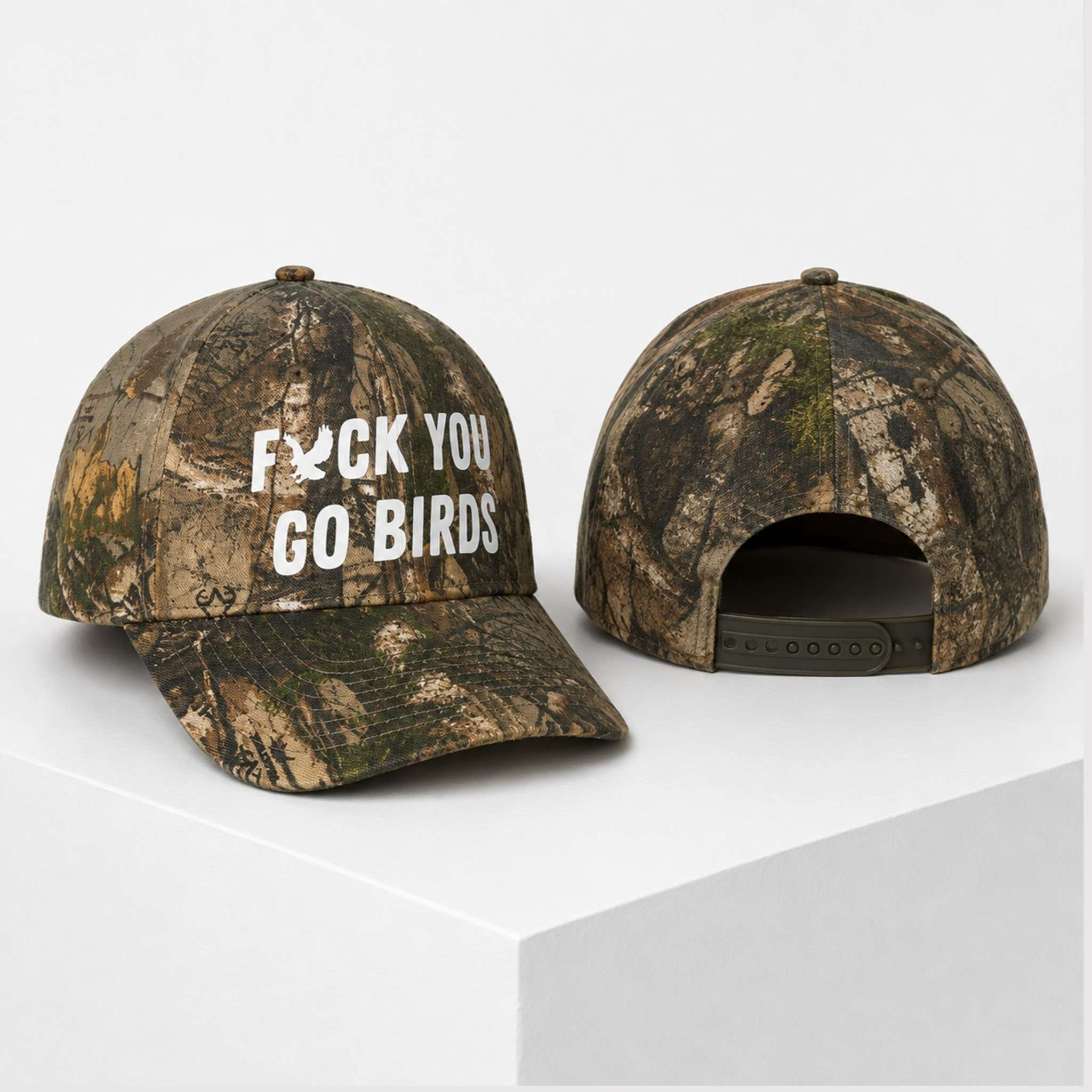 Fck You Go Bird 2026 Camo Hat Embroidered Philadelphia Eagles Merch Gifts For Fans