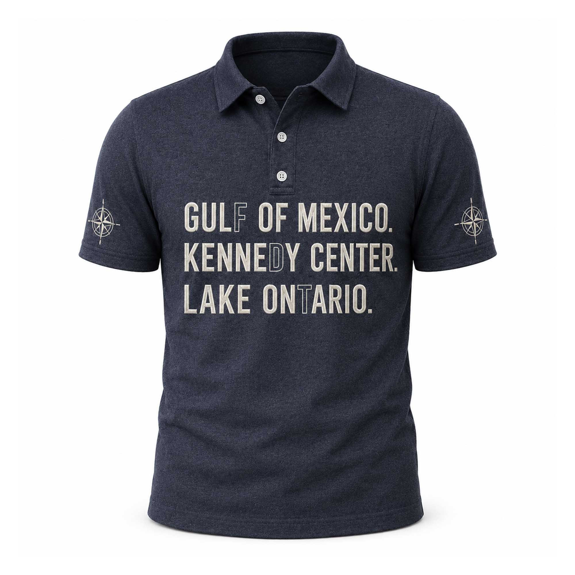 FDT Gulf Of Mexico Kennedy Center Lake Ontario Polo Shirt Anti Trump Clothing Gift For Him