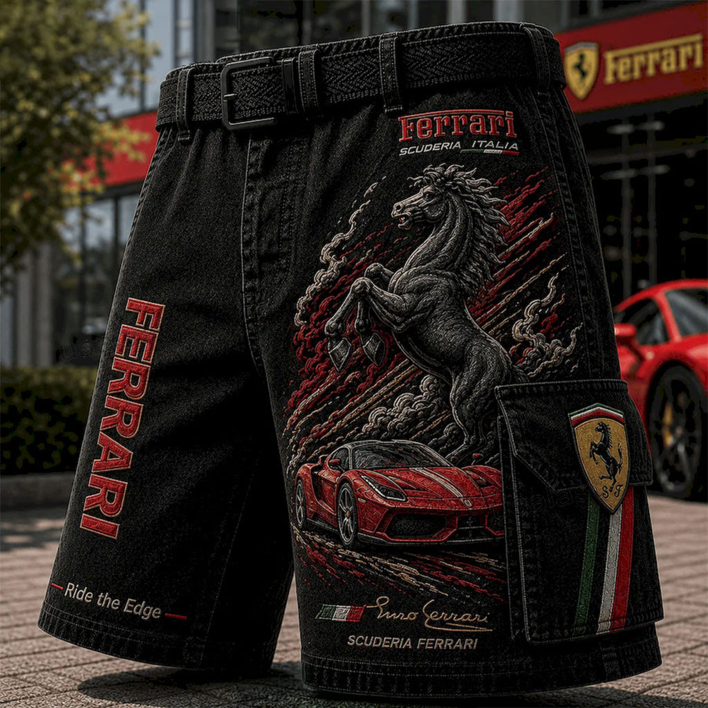 Ferrari Scuderia Ferrari Ride The Edge Shorts Car Lover Gear Gift For My Husband