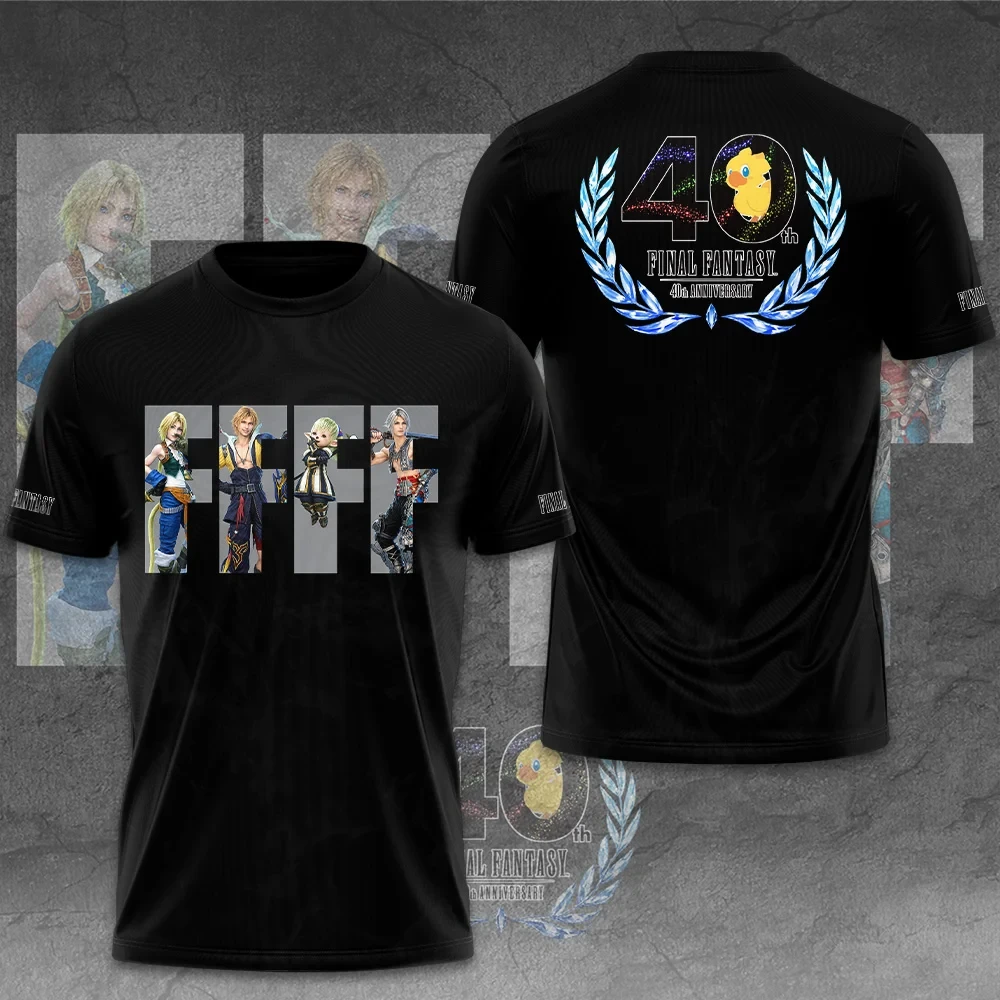 Final Fantasy 40th Anniversary T-Shirt Final Fantasy Merch 1987-2027 Anniversary Shirt