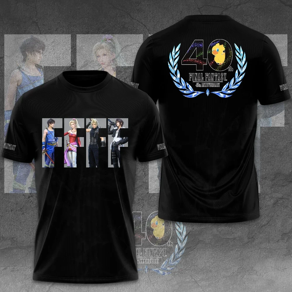 Final Fantasy 40th Anniversary T-Shirt Final Fantasy Merch Legendary RPG Gaming Gift